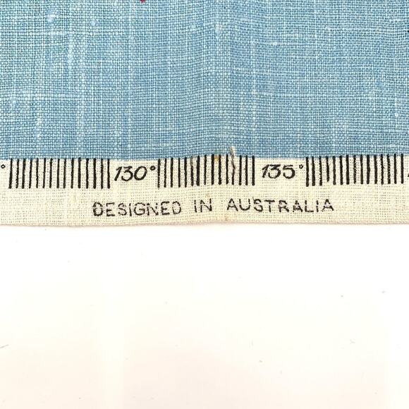 VTG NOS Souvenir Tea Towel 100% Linen Map of Australia Hand Printed Made/Poland - Picture 3 of 13